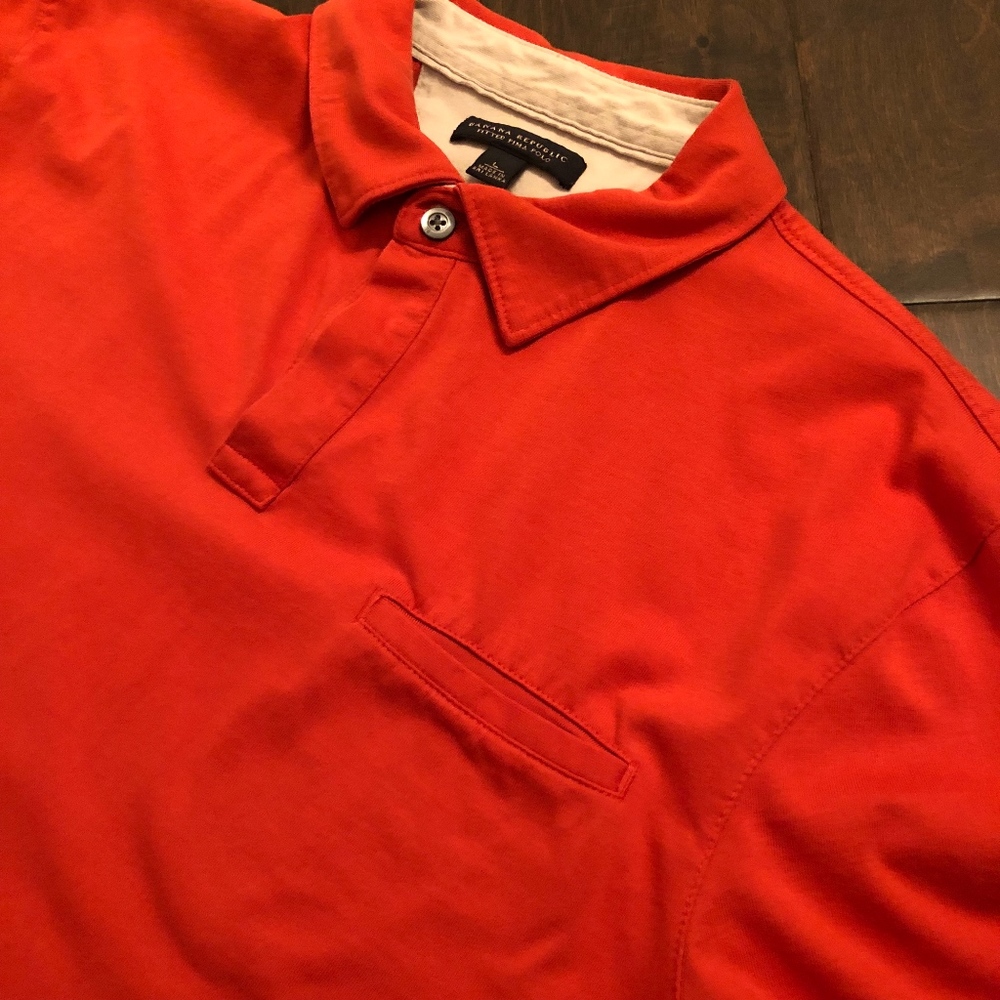 Banana Republic SS Orange Polo